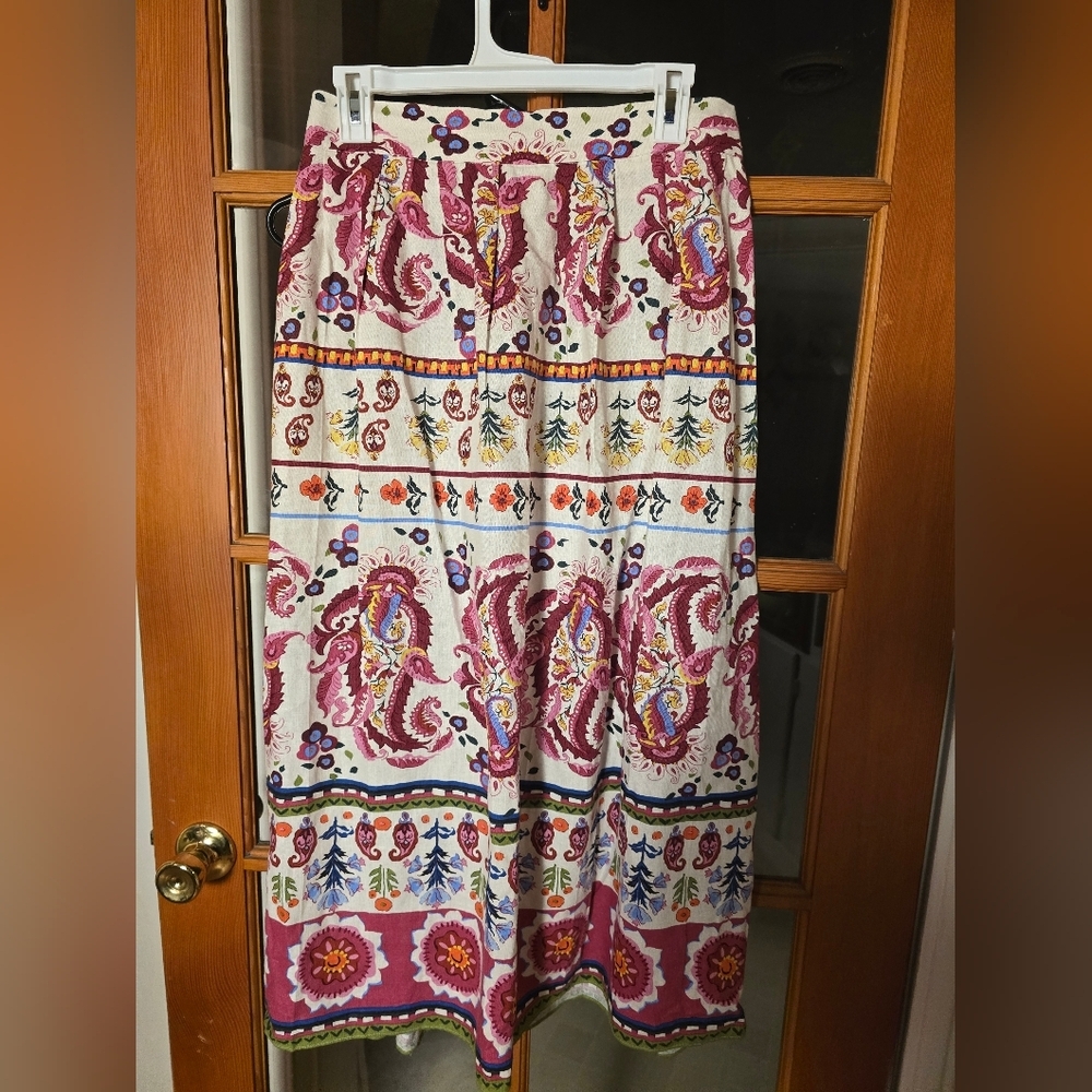 Caroline Constas Floral Paisley Maxi Skirt Multicolor Medium